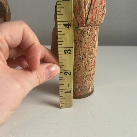 Pelle Moda Lucille -Cork Multi-Colored Sandal Size 6.5 - Picture 11 of 11